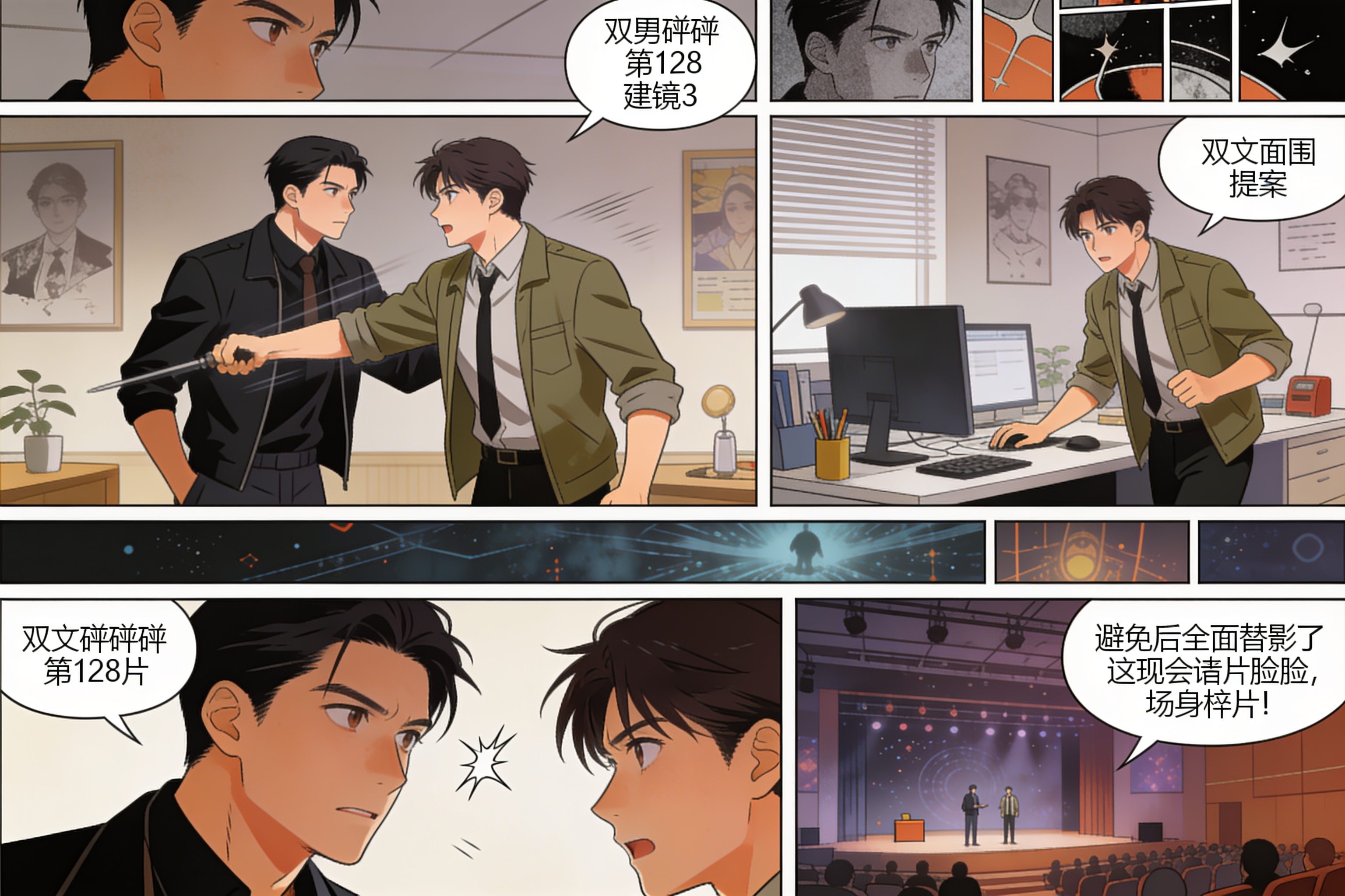 第128话分镜3：剧情转折的关键动作场面
